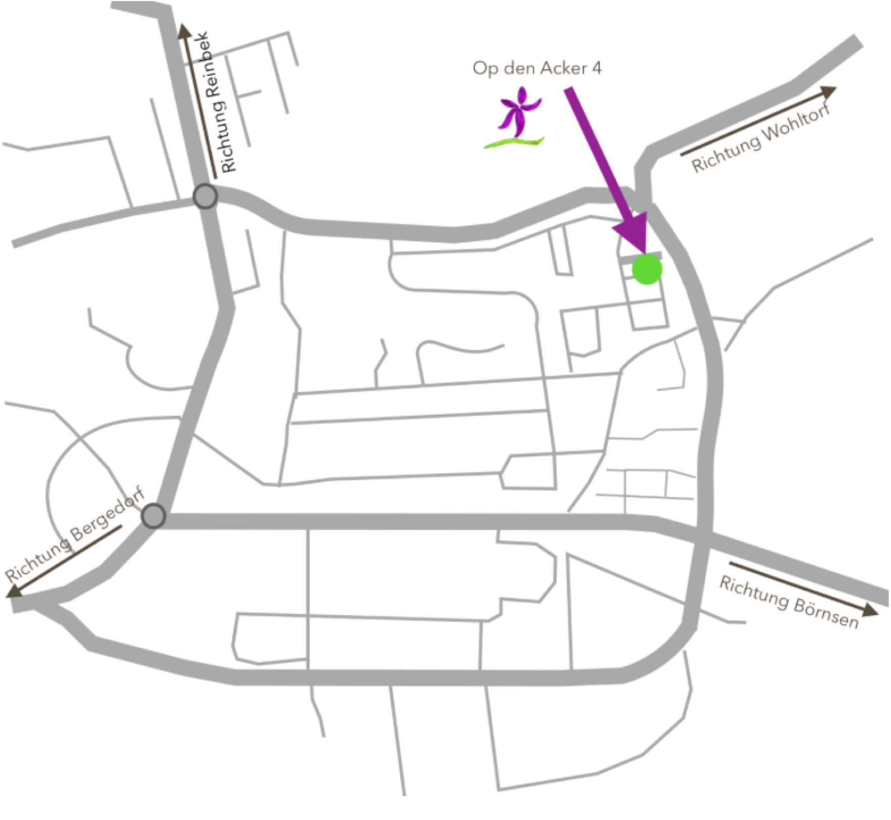 Anfahrtsbeschreibung Heilpraxis Ann Kathrin Wolf-Benecke